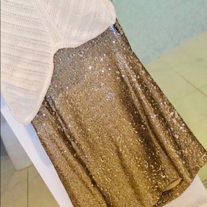 Zara Knee length sequin skirt